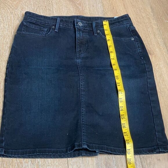 Levi’s denim pencil skirt dark wash 27 - Picture 7 of 8